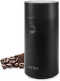 Aroma Housewares Mini Coffee Grinder and Electric Herb Grinder with 304 Stainless Steel Grinding Blades and a Premium Clear Lid (40 g.)