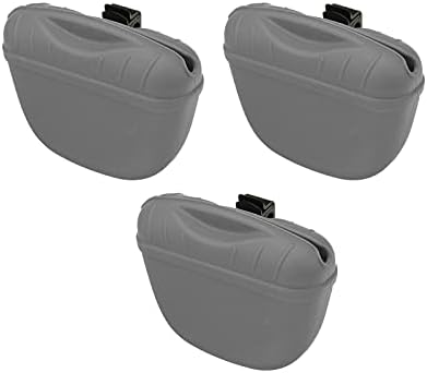 SagaSave Dog Treat Pouch for Training Silicone, Magnetic Closure Opening Portable Dog Treat Bag for Dog Training 3PCS Green