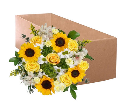 Get Well Sunshine Bouquet with Vase - PuriLite