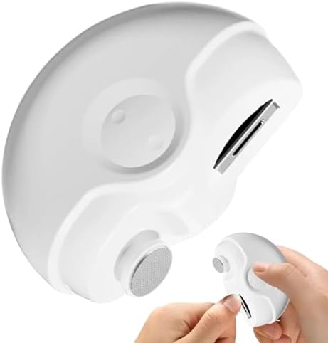 Huvqianu Professional Electric Nail Clippers, Cordless, Rechargeable, Safe for Seniors & Kids, Modern Style, Red, ABS Material