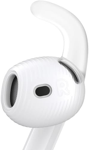 Gcioii 3 Pairs Ear Hooks Covers for AirPods Pro 2 [Added Storage Pouch] Anti-Slip Accessories Compatible with Apple AirPods Pro 2nd Generation (White)