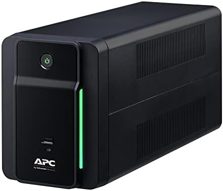 APC UPS 1200VA Line Interactive UPS Battery Backup, BVK1200M2 Backup Battery with AVR, 2 USB Charging Ports (Type C/Type A), Back-UPS Uninterruptible Power Supply
