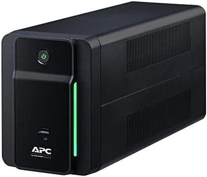 APC UPS 1200VA Line Interactive UPS Battery Backup, BVK1200M2 Backup Battery with AVR, 2 USB Charging Ports (Type C/Type A), Back-UPS Uninterruptible Power Supply
