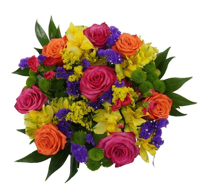 Cheerful Day Bouquet with Vase - PuriLite