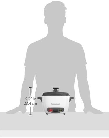 BLACK+DECKER 2-in-1 Rice Cooker and Food Steamer, 16 Cup (7 Cup Uncooked), White, RC516C - PuriLite