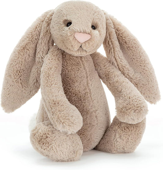 Jellycat Bashful Beige Bunny Stuffed Animal, Large 14 inches - Rabbit and Bunny Plush Toy - Classic Children's Gift