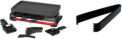 Starfrit The Rock Electric Raclette - 8 Person Party Grill - 8 Spatulas - Reversible Plate - 1500W