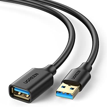 UGREEN USB Extension Cable USB 3.0 Extender Cord Type A Male to Female Data Transfer Lead for USB Hub, Xbox, Oculus Rift, Oculus Quest, USB Sticks, Hard Drive, Keyboard, Mouse, Camera, 2 Meters - PuriLite