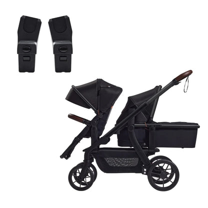 Momcozy Baby Stroller with Car Seat Adapter, 23 Adjustable Configurations, UPF50+ Canopy, 5-Point Harness