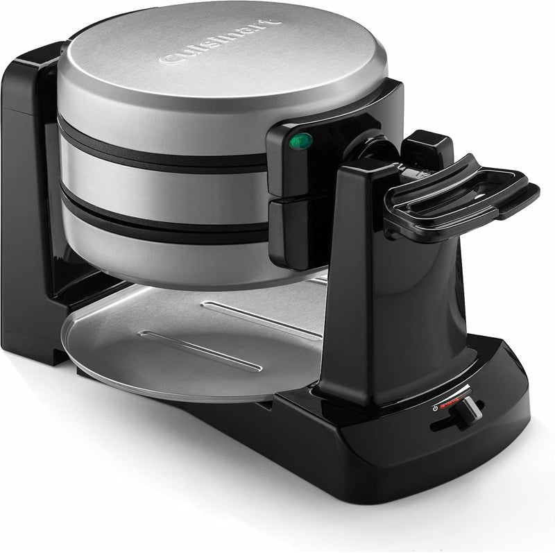 Cuisinart WAF-F40 Double Flip Belgian Waffle Maker, 1400 watts, New Black/Stainless