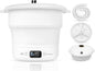 SereneLife Portable Mini Washing Machine – Compact, Foldable Washer for Travel, Dorms, and Camping – Semi-Automatic, Energy-Saving Design – Includes Power Cord & Lid Cover, White