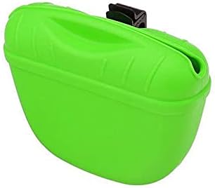SagaSave Dog Treat Pouch for Training Silicone, Magnetic Closure Opening Portable Dog Treat Bag for Dog Training 3PCS Green