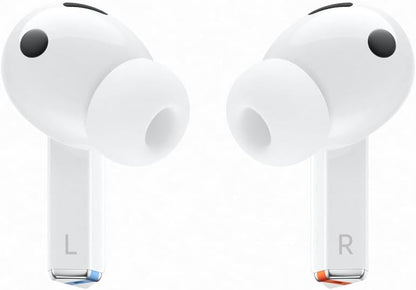 Samsung Galaxy Buds3Pro, Wireless Bluetooth Earbuds with Adaptive Noise Control, Sweat and Water Resistance, AI translator, Hi-Fi Sound, 360 Audio – White (CAD Version & Warranty)