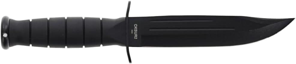 Smith & Wesson Search & Rescue CKSUR1 Clip Point Fixed Blade Knife Rubberized Aluminum Handle