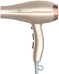 InfinitiPRO by Conair 750C Frizz Free Pro Dryer, 3 Heat/2 Speed Settings, Includes Diffuser and 2 Contentrators, Rose Gold, Hair Dryer