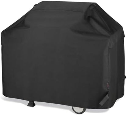 UNICOOK BBQ Cover 55 Inch, Heavy Duty Waterproof Housse BBQ, Special Fade and UV Resistant Outdoor Barbecue Grill Cover, Barbecue Accessories Compatible for Weber Char-Broil Brinkmann and More