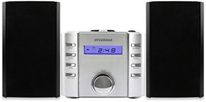 Sylvania SRCD804BT CD Microsystem with Radio & Bluetooth, Black