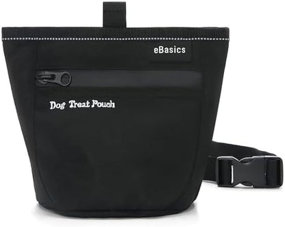 eBasics Dog Treat Pouch for Training Doggie Puppy Snack Reward Pouch Bait Bag Pet Treat Carrier Holder with Clip Waist Belt Magnetic Opening
