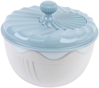Kitchen Tools Salad Spinner Lettuce Dryer Vegetables Wash Bowl One Handed Easy Press Large Vegetable Dryer Salad Mixer for Salad Preparation and Food Washing