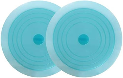 V-TOP Tub Stopper 2 Pack, 6 inches Large Silicone Drain Plug Hair Stopper Flat Suction Cover for Kitchen Bathroom Accessories and Laundry