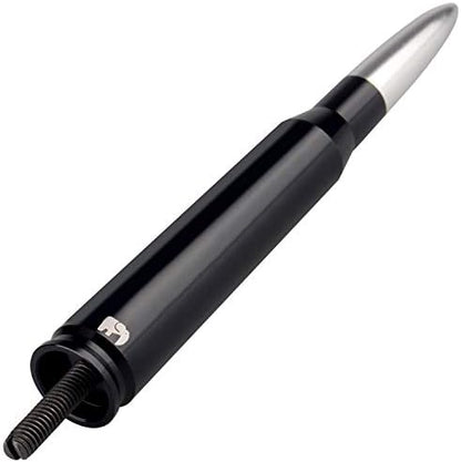 ONE250 Bullet Style Antenna, Compatible with Dodge RAM (RAM 1500, RAM 2500 or RAM 3500 1994-2024) & Ford F-Series (F-150 F-250 F-350 Super Duty Ford Raptor Ranger Trucks 1997-2024) (Silver)