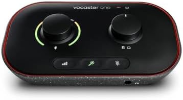 Focusrite Vocaster Two USB Audio Interface for Podcasting, Black