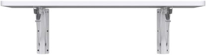 Yescom Wall Mounted Floating Folding Desk Wooden PC Dining Drop Leaf Table 24"x16" 50lbs Weight Capicity for Study White