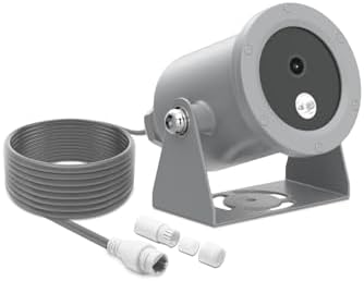 LINOVISION 4K Ultra HD Underwater Camera with Anti-Corrosion Coating, POE Network Camera with Intuitive Web GUI and Mobile APP, for Aquaculture Farms, Aquariums, Dams(10 Meters Cable)