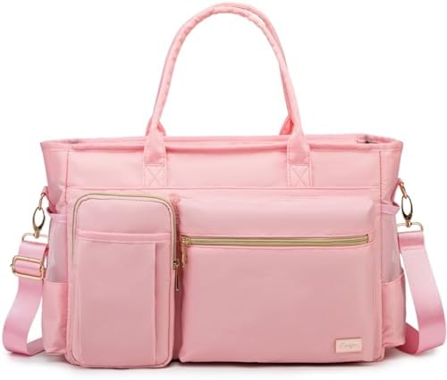Laptop Tote Bag, Middle Size Computer Messenger Teacher Bag with 15.6'' Padded Laptop Sleeve - PuriLite