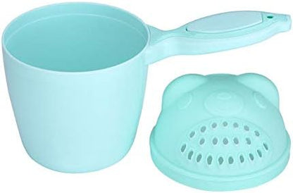 Baby Bath Rinse Cup, Detachable Baby Shampoo Rinser Kid Wash Hair Bathing Flusher for Baby Tub(Green)