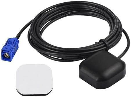 Bingfu Vehicle GPS Navigation Antenna Active GPS Antenna with Fakra C Right Angle Connector Compatible with Car Truck GPS Navigation Receiver System Factory DVD Stereo Head Unit