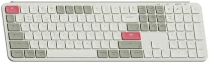 Keychron B6 Pro Quiet Key Full Size Ultra-Slim Wireless Keyboard, ZMK Programmable Bluetooth 5.1/2.4 GHz/Wired with Ultra-Long Battery Life Low Profile for Mac Win Linux System - Space Gray
