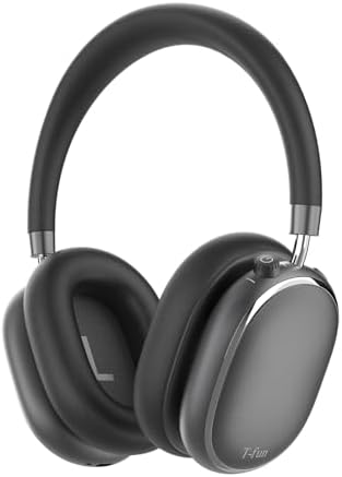 T-fun NC95 Hybrid Active Noise Cancelling Headphones with Knob Control, 65H Playtime Over Ear Headphones Wireless Bluetooth 5.3, App Control, Hi-Res Audio, Comfort Fit, Clear Calls for Travel/Workout