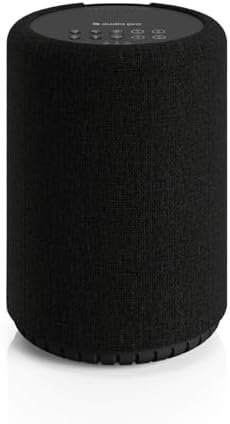 Audio Pro A10 MKII Wireless Multiroom Speaker, WiiM Edition | High Fidelity, Bluetooth, WiFi | Compatible with AirPlay 2, Google Cast, Siri, WiiM Home App, Stream Spotify, Tidal & More, Dark Gray