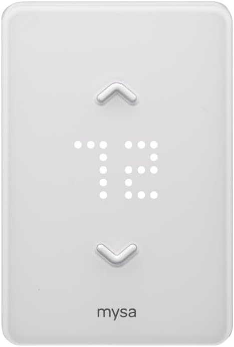 Mysa Smart Thermostat LITE for Electric Baseboard Heaters | 120-240V | Remote Control with 100% Free APP | No Subscription | Easy Install | HomeKit, Alexa, Google Home | Wi-Fi Programmable