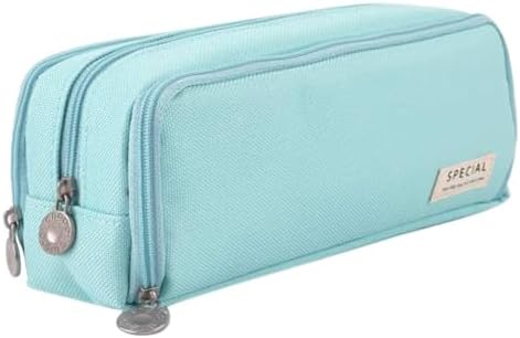 Big Capacity Pencil Case, OLIYuMi 3 Compartment Pencil Pouch Pencil Bag Storage Box Stationery Organizer Makeup Bag with Zipper Closure for Student Office College Boys and Girls (Pink)