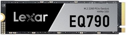 Lexar EQ790 2TB SSD M.2 2280 PCIe Gen4x4 NVMe 1.4, Blazing Speeds Up to 7000MB/s Read 5000MB/s Write for Intense Workloads & PS5 PC Gaming, High Performance Internal Solid State Drive