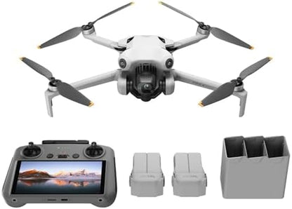 DJI Mini 4 Pro (DJI RC 2), Drones with Camera for Adults 4K, Under 0.549 lbs/249 g, 34 Mins Flight Time, 20km Max Video Transmission Distance, Omnidirectional Vision Sensing, Mini Drone for Beginners
