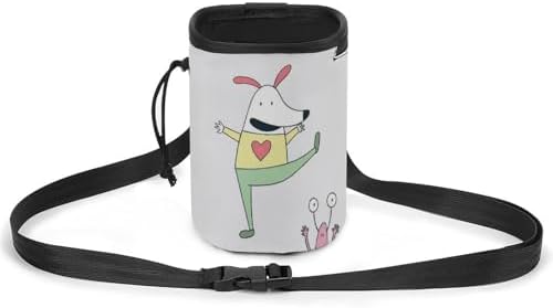 Osbang Dog Treats Pouch Pet Training Bag Dog Walking Bag Carry Kibble Snacks Toys for Dog Training Reward (Man 4.7 * 4 * 5.1 Inches)