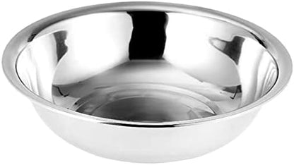 MAGICLULU Stainless Steel Basin, 14 Inch Mixing Bowl for Kitchen Use, Metal Washtub, Versatile for Cooking and Serving