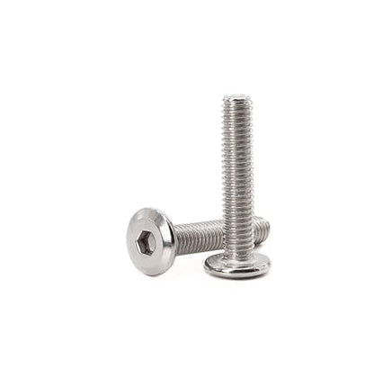 binifiMux 4pcs M10-1.25 x 70mm Serrated Flanged Hex Bolts Flange Hexagon Screws, Stainless Steel 18-8 (304), Plain Finish, DIN 6921