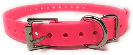 Sparky PetCo Compatible 3/4" Waterproof Biothane Replacement Roller Buckle Dog Collar E Collar Garmin SportDogs (Blue)