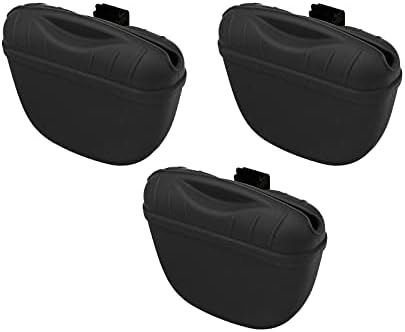 SagaSave Dog Treat Pouch for Training Silicone, Magnetic Closure Opening Portable Dog Treat Bag for Dog Training 3PCS Green