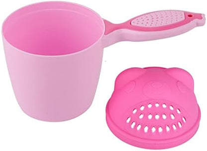 Baby Bath Rinse Cup, Detachable Baby Shampoo Rinser Kid Wash Hair Bathing Flusher for Baby Tub(Green)
