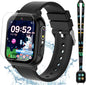 Kids Waterproof Smart Watch Boys Toys Age 5-12 with 32 Games, Dual Camera, Habit Tracking, Music Player, Video, Alarm Clock, HD Touchscreen Watch for Kids Birthday Gift for 3-12 Years Old Boys(Black)