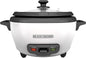 BLACK+DECKER 2-in-1 Rice Cooker & Food Steamer - 6-Cup Capacity, Automatic Keep Warm, Nonstick Bowl, Steaming Basket - Effortless Cooking
