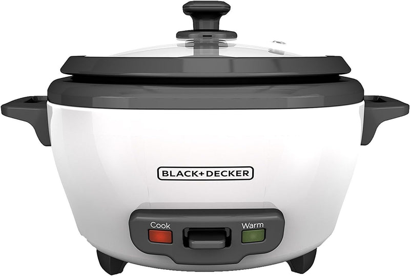 BLACK+DECKER 2-in-1 Rice Cooker & Food Steamer - 6-Cup Capacity, Automatic Keep Warm, Nonstick Bowl, Steaming Basket - Effortless Cooking