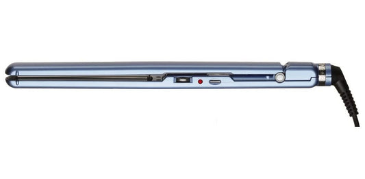 BaBylissPRO Nano Titanium & Ceramic Ultra-Slim Hair Straightener, Extra-Long Dual Voltage Flat Iron with Floating Plates - PuriLite