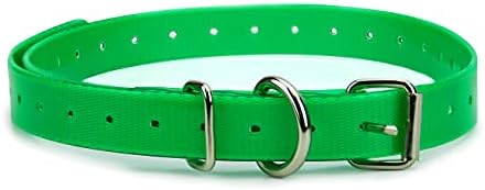 Orange Heavy-Duty 3/4" Waterproof and Odor Proof TPU Replacement Dog Collar Strap for Bark, Shock, Training and Electric Dog Fence Receiver Collars