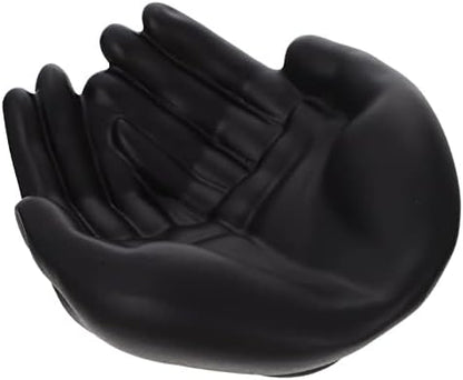 Black Palm Jewelry Organizer Tray | Resin Jewelry Storage Plate | Rings Necklace Bracelet Holder | Desktop Decor | Home Office Organizer - PuriLite